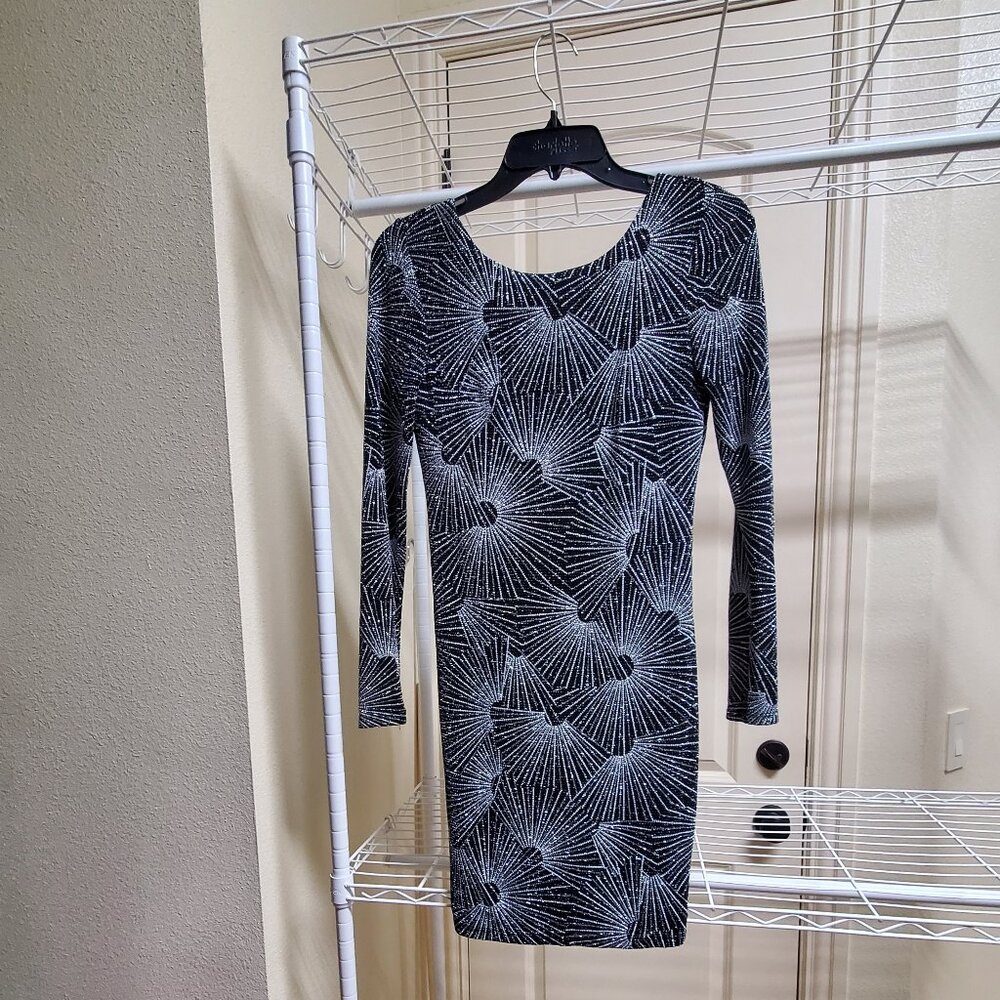 Black and Silver Mini Cocktail dress